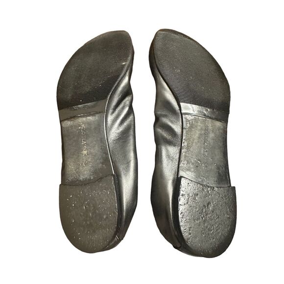 MANOLO BLAHNIK TEFAMOD Black White Bow Flats Ballet SHOES size 41 - Picture 7 of 8